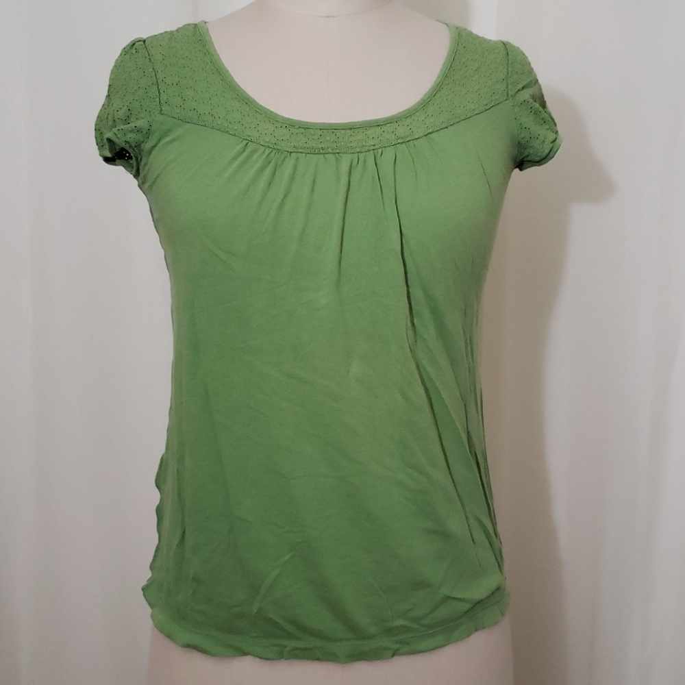 American Eagle Outfitters Tshirt Top, Green, XS